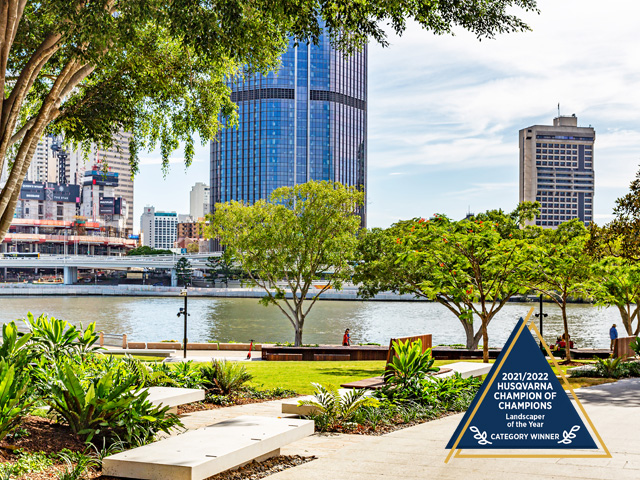 Landscape Solutions (qld) Riverside Open Space With Logo