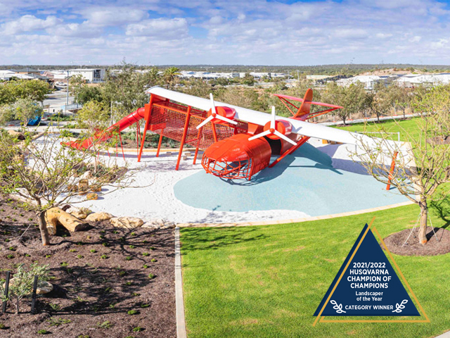 Catalina Plane Playground With Logo